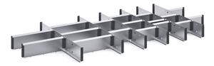 24 Compartment Steel Divider Kit External 1300W x 650 x 100H Bott Cubio Steel Divider Kits 43020744.51 